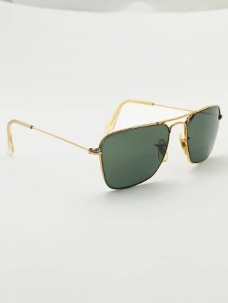 Ray-Ban USA Vintage Occhiali da Sole Oro/Verde