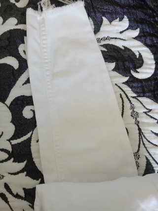 Pantalón vaquero pitillo blanco talla 32