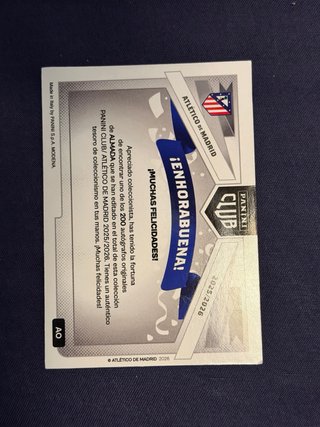 Carta Firmada Tiago Almada - Panini