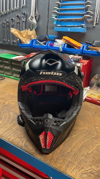 Casco motocross hebo
