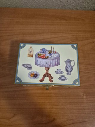 Joyero Musical Vintage con Cuerda - ¡FUNCIONA!