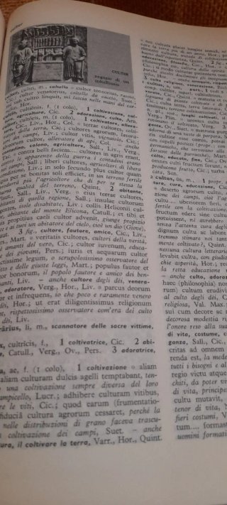 Dizionario latino italiano, italiano latino