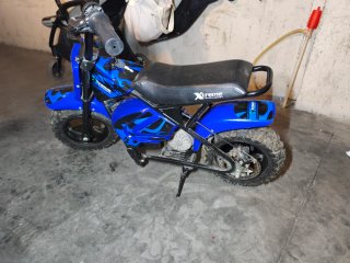 Moto Eléctrica Xtreme Motocross Azul/Negra