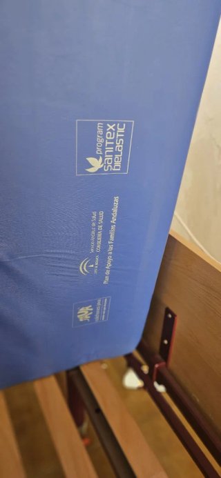 Cama articulada con colchón antiescaras