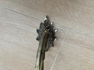 Estante Vintage Metal y Mármol Dorado