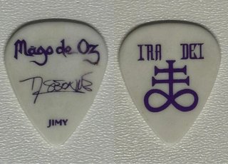 Púa Mago de Oz Ira Dei Firmada