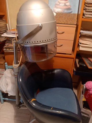 Secador de peluquería vintage 1960 funciona