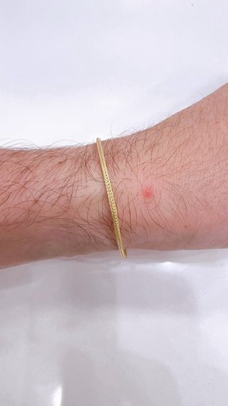 Bracciale maglia milanese in oro giallo 18kt 750