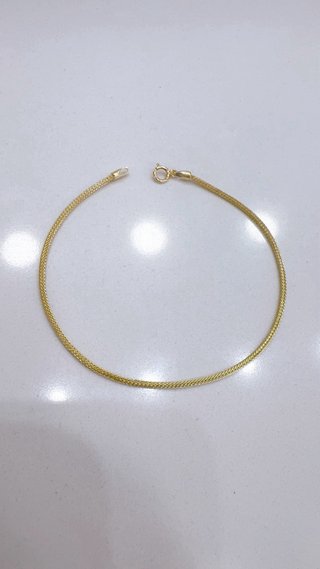 Bracciale maglia milanese in oro giallo 18kt 750