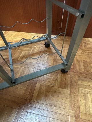 Mesa auxiliar cocina con ruedas y almacenaje