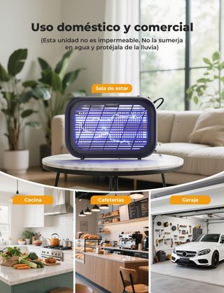 Matamoscas Eléctrico LED UV 4300V
