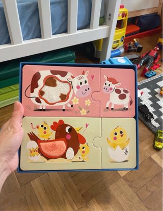 Puzzles Duo Animales Bebés Auzou