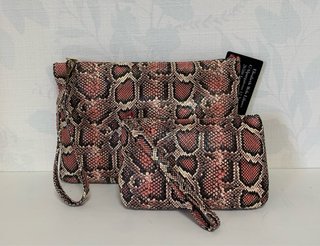 Conjunto Carteras Piel Serpiente