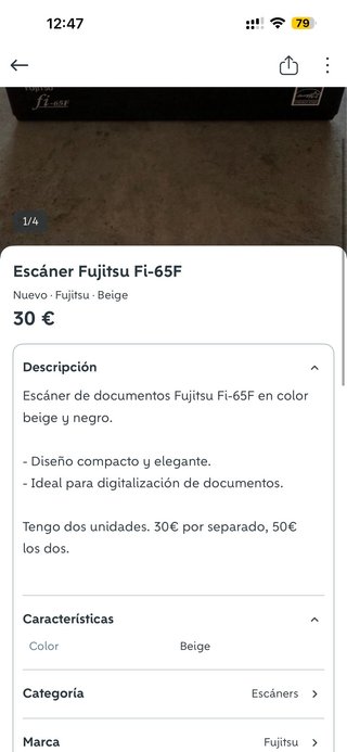Escáner Fujitsu Fi-65F