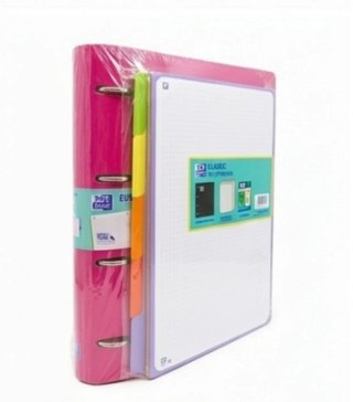 Carpeta Oxford fucsia separadores y recambios