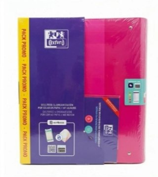 Carpeta Oxford fucsia separadores y recambios