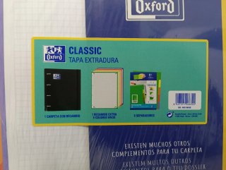Carpeta Oxford fucsia separadores y recambios