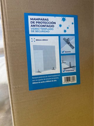 Mamparas de cristal separadoras