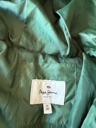 Abrigo Pepe Jeans niña verde Talla M