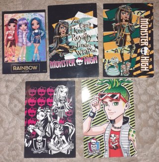 9 Tarjetas Coleccionables PS2 y Monster High