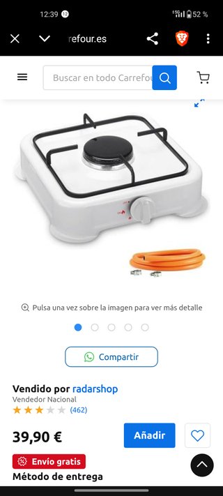 Cocina de gas portátil 7H Ouse