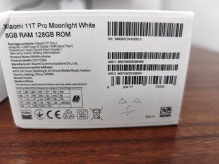 Xiaomi 11T Pro bianco + Custodia 8GB RAM, 128GB ROM