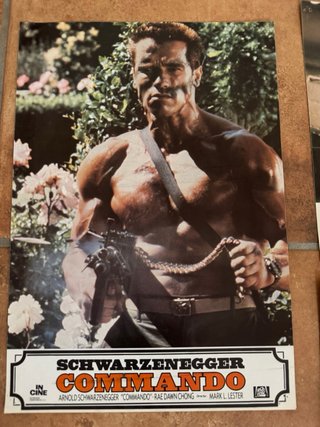 Commando Schwarzenegger 10 fotocromos originales