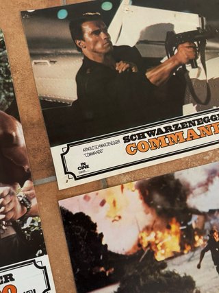 Commando Schwarzenegger 10 fotocromos originales