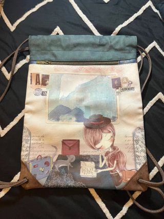 Mochila polipiel con estampado