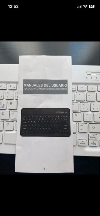 Teclado Bluetooth Blanco para Tablet
