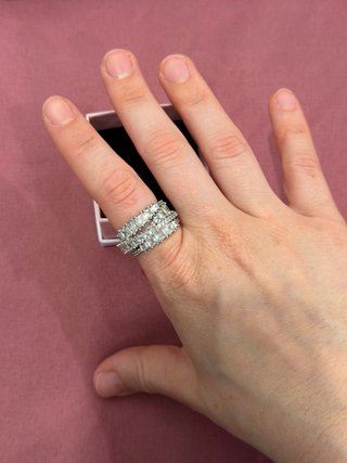 Anillo Swarovski Plata