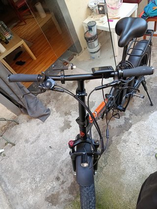 Bicicleta Eléctrica Fat Bike Negra