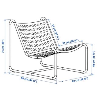 Sillón de jardín Ikea metal - SKOGSON