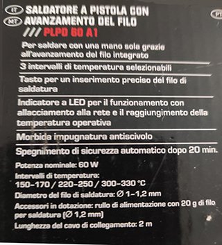 Pistola saldatore Parkside