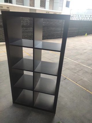 3 Estanterías KALLAX Ikea Marrón