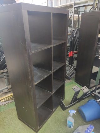 3 Estanterías KALLAX Ikea Marrón