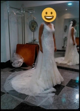 Vestido de Novia Encaje Blanco