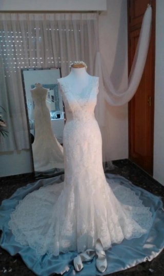 Vestido de Novia Encaje Blanco