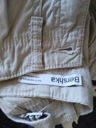 Pantalón cargo beige mujer talla 32