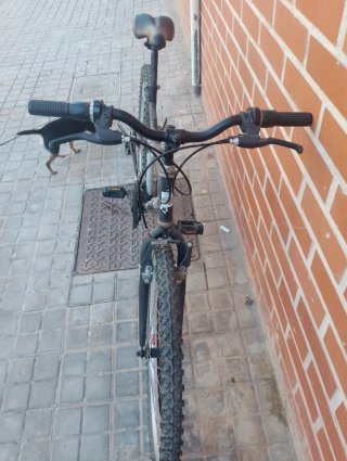 Bicicleta de montaña negra
