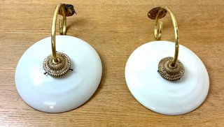 Applique vintage in ottone e cristallo