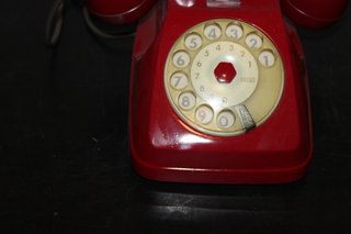 Telefono Vintage Rosso Non Testato Italia 1960