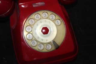 Telefono Vintage Rosso Non Testato Italia 1960