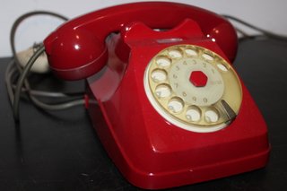 Telefono Vintage Rosso Non Testato Italia 1960