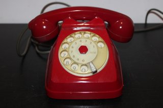 Telefono Vintage Rosso Non Testato Italia 1960