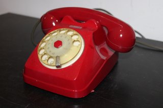 Telefono Vintage Rosso Non Testato Italia 1960
