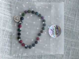 Pulsera elástica Libra multicolor y acero inoxidab