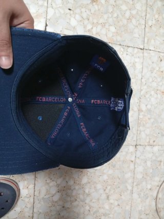 Gorra FC Barcelona Plana Azul y Dorada