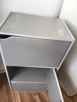 Mueble de almacenaje gris