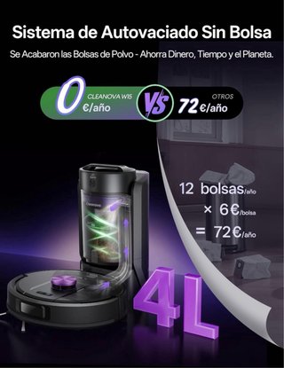 Robot Aspirador y Fregasuelos Vexilar W15 10000Pa